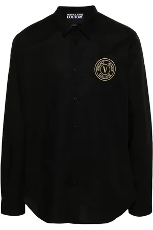 VERSACE Hemd mit Logo-Stickerei