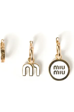 Miu Miu Emaillierte Creolen (3er-Set)