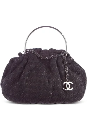 CHANEL 2005 Tweed-Handtasche mit CC