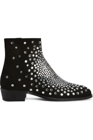 Giuseppe Zanotti Fabyen Wildlederstiefel mit Kristallen