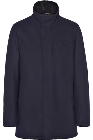 Prada Jacke aus Wollgemisch mit Triangel-Logo