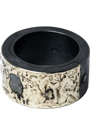PARTS OF FOUR 10kt Sistema Weißgold- und Sterlingsilberring mit Diamanten