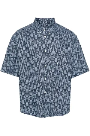 Kenzo Jeansrock mit Seigaiha-Print