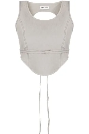 Low Classic Cropped-Top im Corsage-Stil
