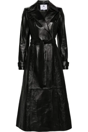 Marine Serre Trenchcoat mit Monogramm-Prägung