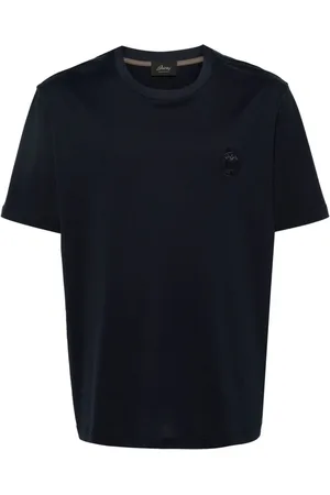 BRIONI T-Shirt mit Logo-Stickerei