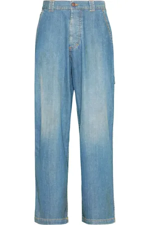 Maison Margiela Halbhohe Wide-Leg-Jeans
