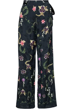 Agua by Agua Bendita Memoria Tesoro Schlaghose mit Blumen-Print