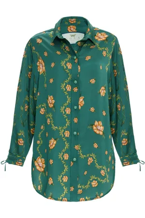 Agua by Agua Bendita Cecilia Esotérico Hemd mit Blumen-Print