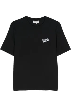 Maison Kitsuné T-Shirt mit Logo-Stickerei