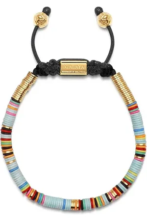Nialaya Armband mit flachen Perlen