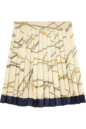 VERSACE Faltenrock mit Logo-Print