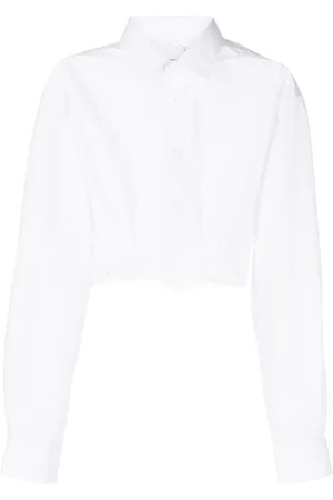 Natasha Zinko Cropped-Hemd mit Falten