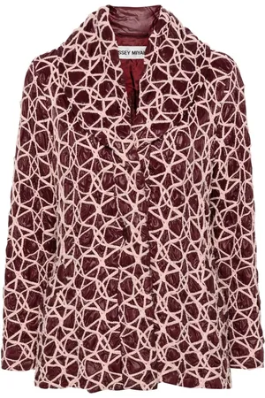 Issey Miyake 1990 Steppjacke mit Stickerei
