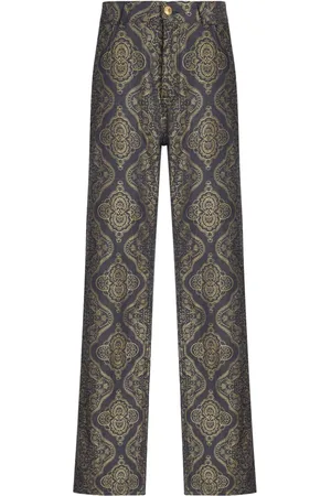 Etro Straight-Leg-Jeans aus Paisley-Jacquard