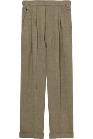 Nanushka Schmale Biba Tweed-Hose