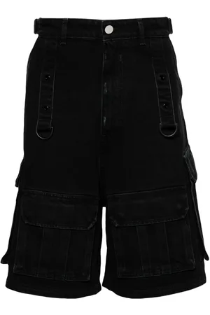 Vetements Jeans-Cargo-Shorts mit hohem Bund