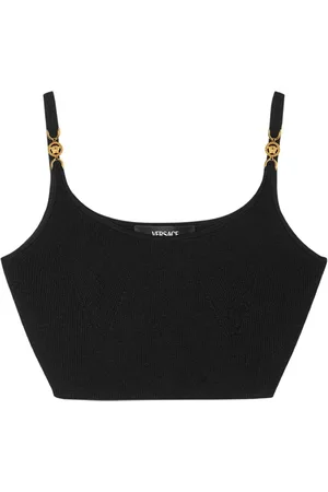 VERSACE Medusa Gestricktes Cropped-Top