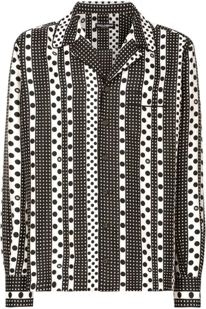 Dolce & Gabbana Seidenhemd mit Polka Dot-Print