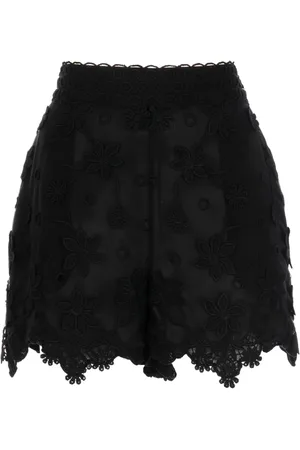 Elie saab Shorts mit Blumenstickerei