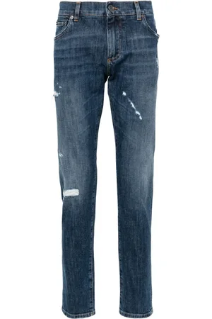 Dolce & Gabbana Tapered-Jeans mit Distressed-Detail