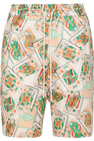 Drôle de Monsieur Jeu de Cartes Shorts aus Leinengemisch