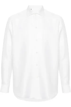 BRIONI Twill-Hemd mit Spreizkragen