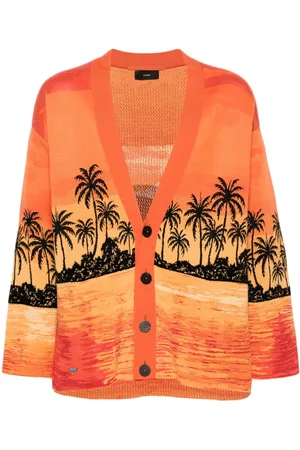 Alanui Kerala Sunset Intarsien-Cardigan