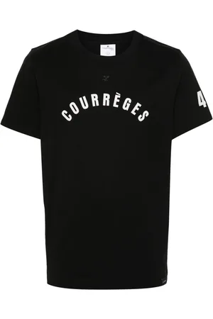 Courrèges T-Shirt mit Logo-Print
