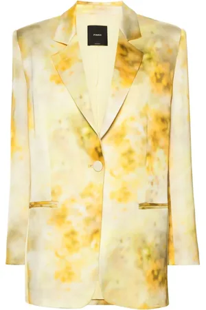 Pinko Blazer mit ausgeblichenem floralem Print