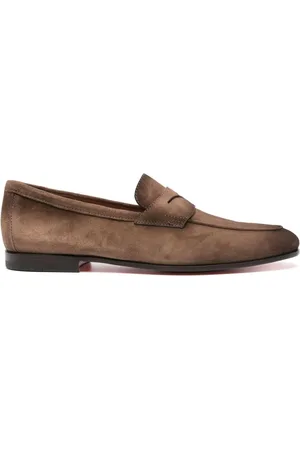 santoni Penny-Loafer aus Wildleder