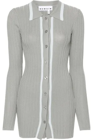 REMAIN Geripptes Minikleid