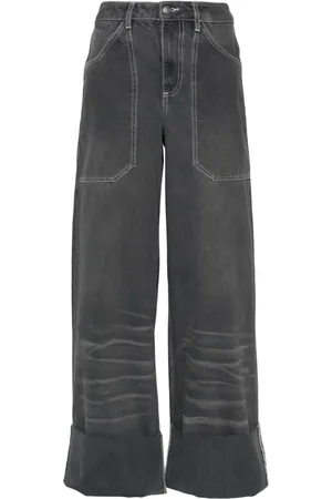 Cannari Concept Halbhohe Wide-Leg-Jeans
