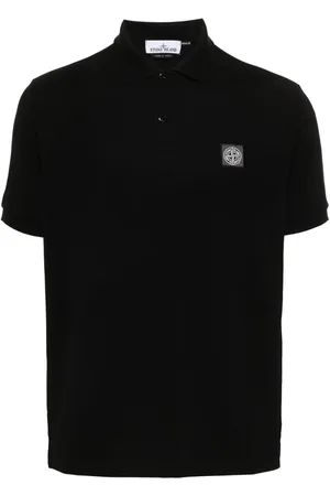 Stone Island Poloshirt mit Kompass-Applikation