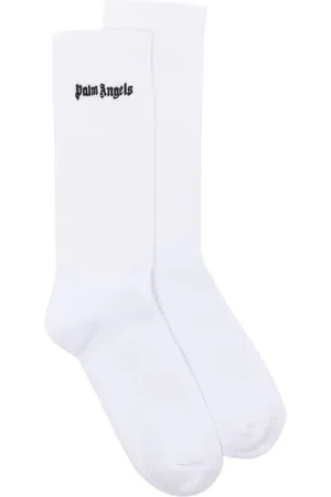 Palm Angels Gerippte Socken mit Logo-Stickerei