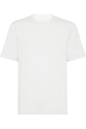 Brunello Cucinelli T-Shirt mit meliertem Effekt