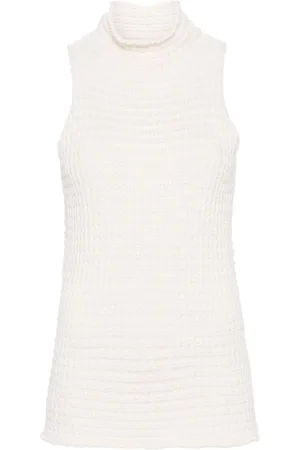 Jil Sander Stricktop mit Stehkragen