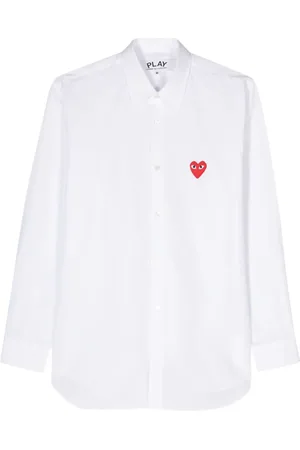 Comme des Garçons Hemd mit Herz-Applikation
