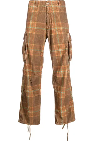 ERL Karierte Wide-Leg-Hose