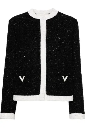 VALENTINO GARAVANI Tweed-Jacke mit Pailletten