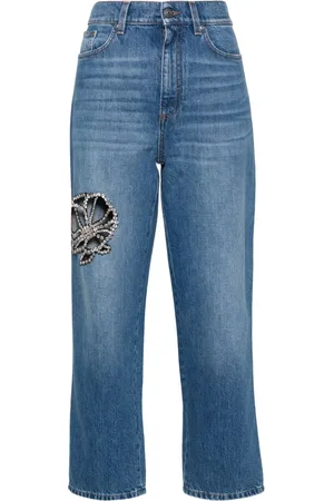 Stella McCartney Kristallverzierte Jeans