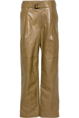 LEMAIRE Wide-Leg-Hose aus Leder