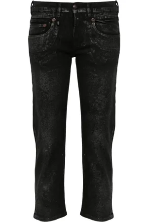 R13 Gerade Cropped-Jeans