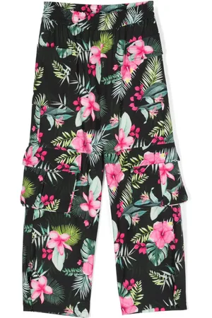 MONNALISA Cargohose mit Blumen-Print