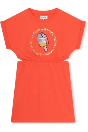Sonia Rykiel Enfant Jersey-Kleid mit Pailletten