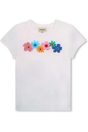 Sonia Rykiel Enfant T-Shirt aus Bio-Baumwolle mit Blumen-Print