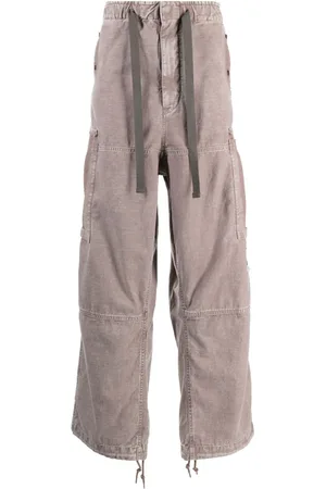 Maison Mihara Yasuhiro Halbhohe Cargo-Jeans mit Kordelzug