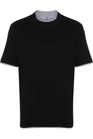 Brunello Cucinelli T-Shirt im Layering-Look