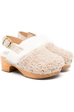 Eli1957 Slingback-Clogs mit Shearling-Detail