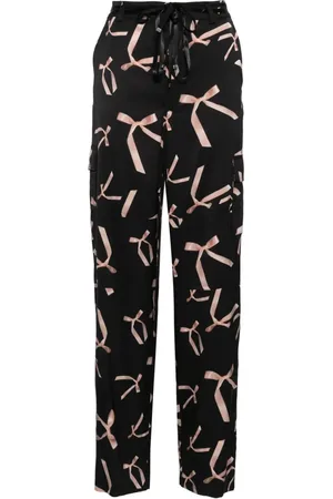 Pinko Weite Hose mit grafischem Print
